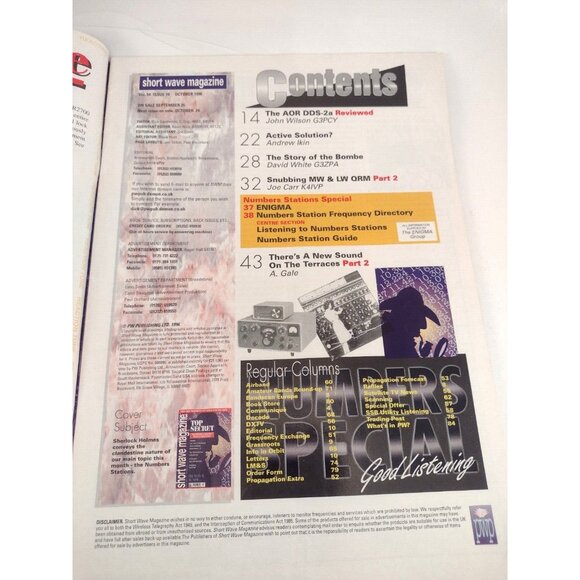 Short Wave Magazine Top Secret Stations Oct 1996 Amateur Radio Antenna Broadcast - Picture 2 of 10